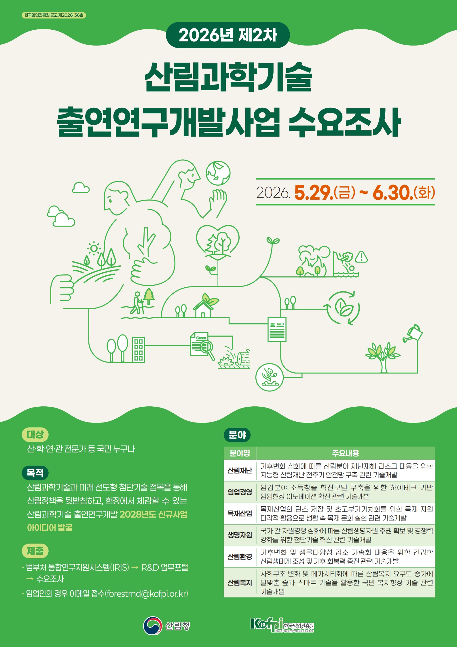 '26년도 제2차 산림과학기술 출연연구개발사업 연구개발 수요조사 포스터.jpg